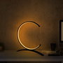 Opviq Moon - 13330 Lámpara de Mesa Negra